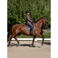Dressuurzadeldek Equestrian Stockholm Helemaal zwart glanzend Dressuurzadeldek Equestrian Stockholm Helemaal zwart glanzend