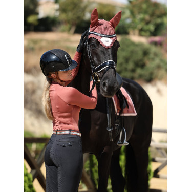 Dressuurzadeldek Equestrian Stockholm Roze amber