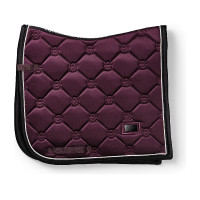 Dressuurzadeldek Equestrian Stockholm Helemaal zwart glanzend