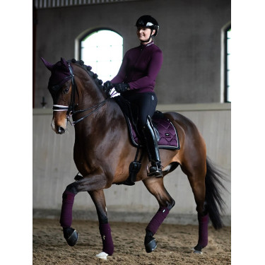 Dressuurzadeldek Equestrian Stockholm Zwart raven Violet