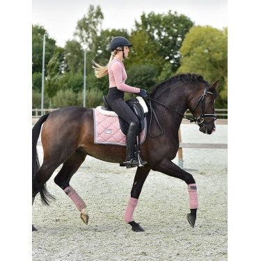 Dressuurzadeldek Equestrian Stockholm Roze parel