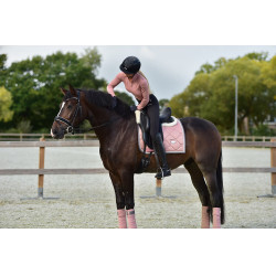 Dressuurzadeldek Equestrian Stockholm Roze parel