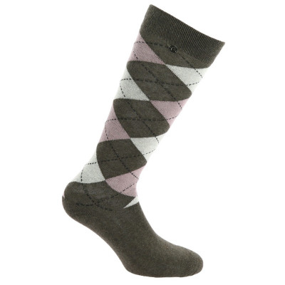 Chaussettes Equi-Theme Argyle femme Marron / lila