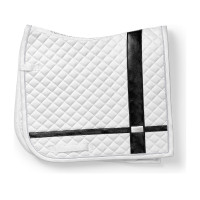 Dressuurzadeldek Equestrian Stockholm met bandages Wit