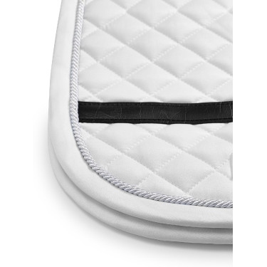 Dressuurzadeldek Equestrian Stockholm met bandages Wit
