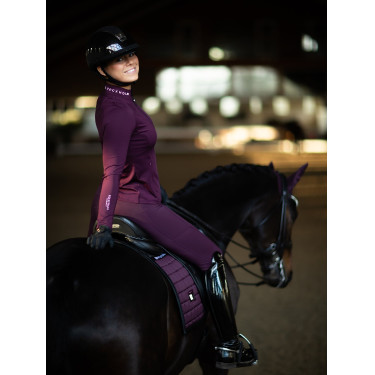Dressuurdekje Equestrian Stockholm Performance Zwart raven Violet
