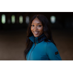 Dames fleecejas Equestrian Stockholm Aurora-blauw