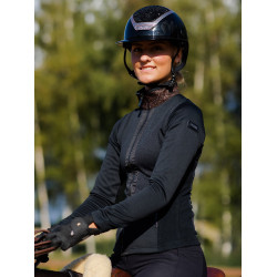 Dames fleecejas Equestrian Stockholm Glanzend mahonie