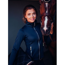 Dames fleecejas Equestrian Stockholm Marine Marineblauw