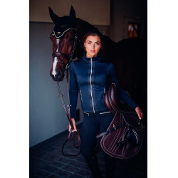Dames fleecejas Equestrian Stockholm Marine Marineblauw