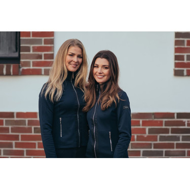 Dames fleecejas Equestrian Stockholm Marine Marineblauw