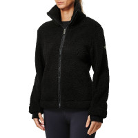 Dames Teddy-fleecejas Equestrian Stockholm Zwart
