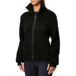 Dames Teddy-fleecejas Equestrian Stockholm Zwart