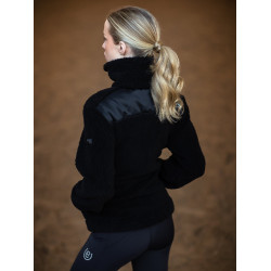 Dames Teddy-fleecejas Equestrian Stockholm Zwart