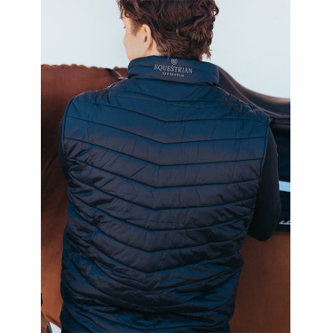 Mouwloos vest Equestrian Stockholm heren Marine Marineblauw