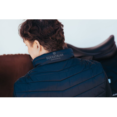 Mouwloos vest Equestrian Stockholm heren Marine Marineblauw