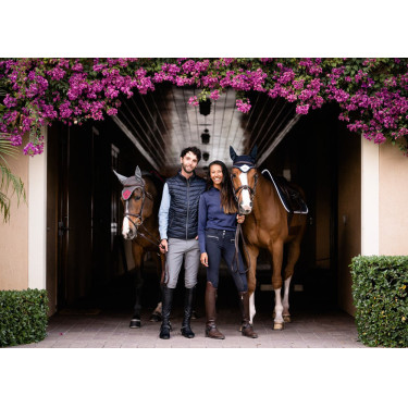 Mouwloos vest Equestrian Stockholm heren Marine Marineblauw