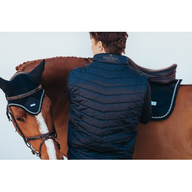 Mouwloos vest Equestrian Stockholm heren Marine Marineblauw