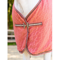 Couverture Polaire Monogramme Arika LeMieux Bordeaux Couverture Polaire Monogramme Arika LeMieux Bordeaux