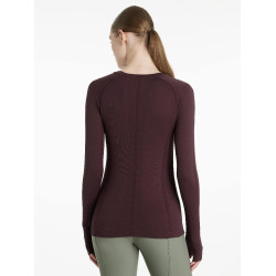 Lange mouwen naadloos T-shirt LeMieux Britney Damson Violet