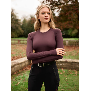 Lange mouwen naadloos T-shirt LeMieux Britney Damson Violet