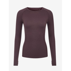 Lange mouwen naadloos T-shirt LeMieux Britney Damson Violet