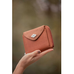 Porte-monnaie Pénélope Clémence Cognac Bruin