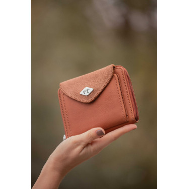 Porte-monnaie Pénélope Clémence Cognac Bruin