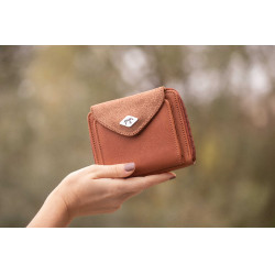 Porte-monnaie Pénélope Clémence Cognac Bruin