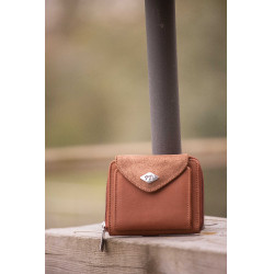 Porte-monnaie Pénélope Clémence Cognac Bruin