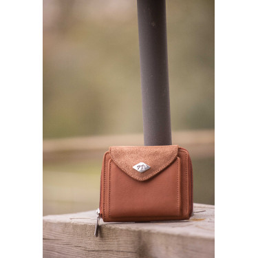 Porte-monnaie Pénélope Clémence Cognac Bruin