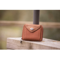 Porte-monnaie Pénélope Clémence Cognac Bruin