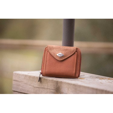 Porte-monnaie Pénélope Clémence Cognac Bruin