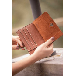 Porte-kaarthouder Pénélope Cartoon Cognac Bruin