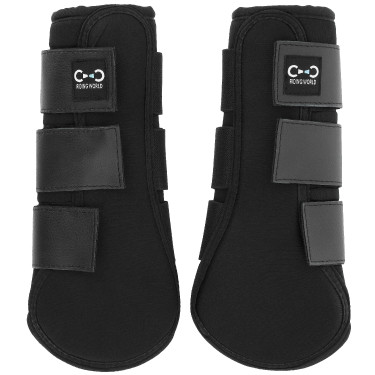 Gesloten peesbeschermers Riding World Zwart