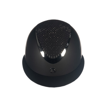 Alarion Diamond HKM Rijhelm Zwart / zilverkleurig