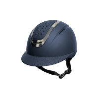 HKM Sydney City rijhelm Marine / zilverkleurig Blauw
