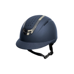 HKM Sydney City rijhelm Marine / zilverkleurig Blauw