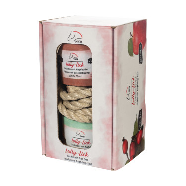 Gearomatiseerde liksteen Lolly Lick set van 2 HKM Hondsroos / appel