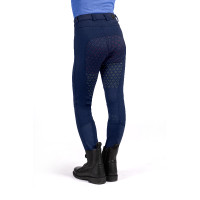 Pantalon Mia fullseat in siliconen HKM Donkerblauw Pantalon Mia fullseat in siliconen HKM Donkerblauw