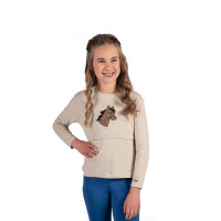 Mia HKM lange mouwen poloshirt Beige