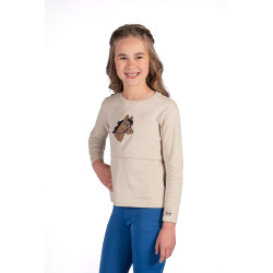 Mia HKM lange mouwen poloshirt Beige