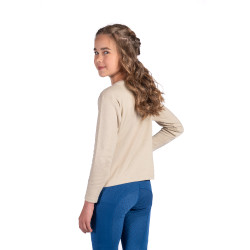 Mia HKM lange mouwen poloshirt Beige