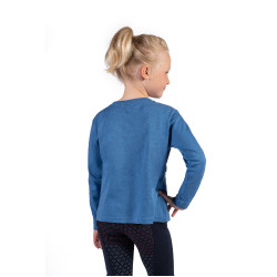 Mia HKM lange mouwen poloshirt Blauw