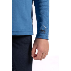 Mia HKM lange mouwen poloshirt Blauw