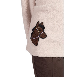 Kinderfleece trui Mia HKM Beige