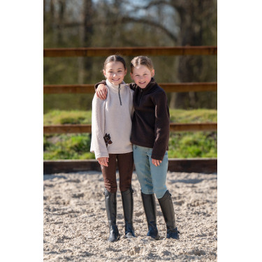 Kinderfleece trui Mia HKM Beige