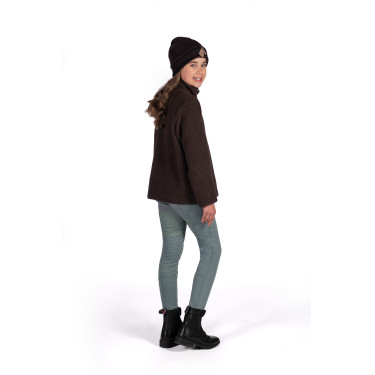 Kinderfleece trui Mia HKM Donkerbruin