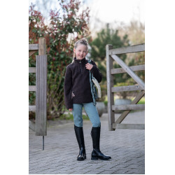 Kinderfleece trui Mia HKM Donkerbruin
