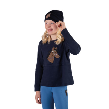 HKM Mia kindercap Donkerblauw
